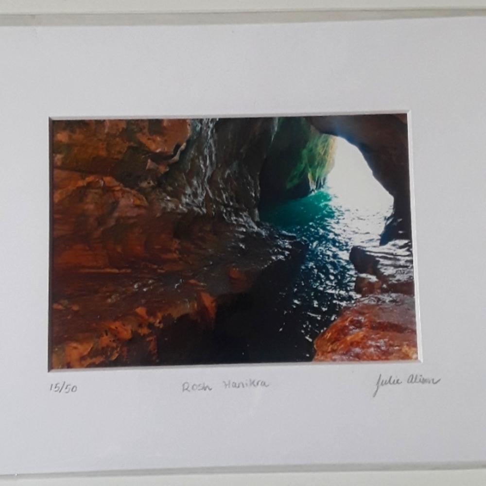 Hand Crafted Water Caves Original Photo Matted